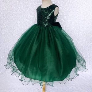 Hunter Green tulle dress